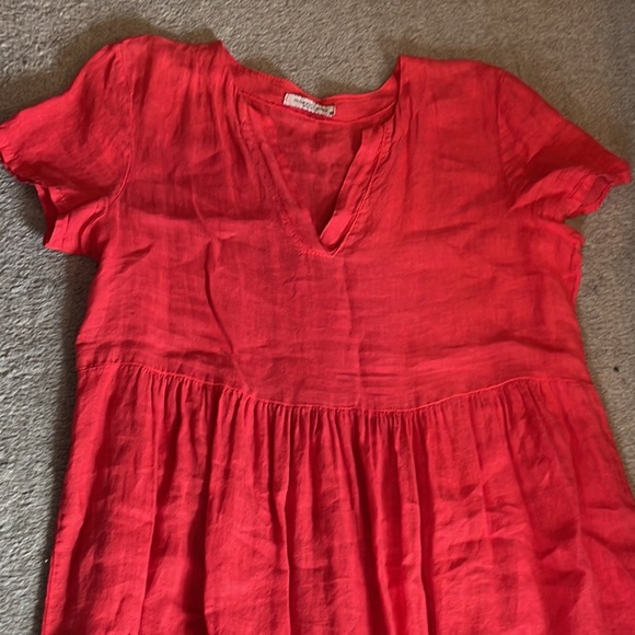 100% Linen Francesca Bettini dress M - Picture 2 of 5